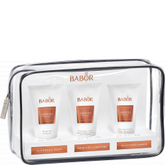 Kompleksowa modelująca pielęgnacja ciała - mini produkty w praktycznej kosmetyczce. Zestaw Babor SPA Shaping w praktycznej kosmetyczce.